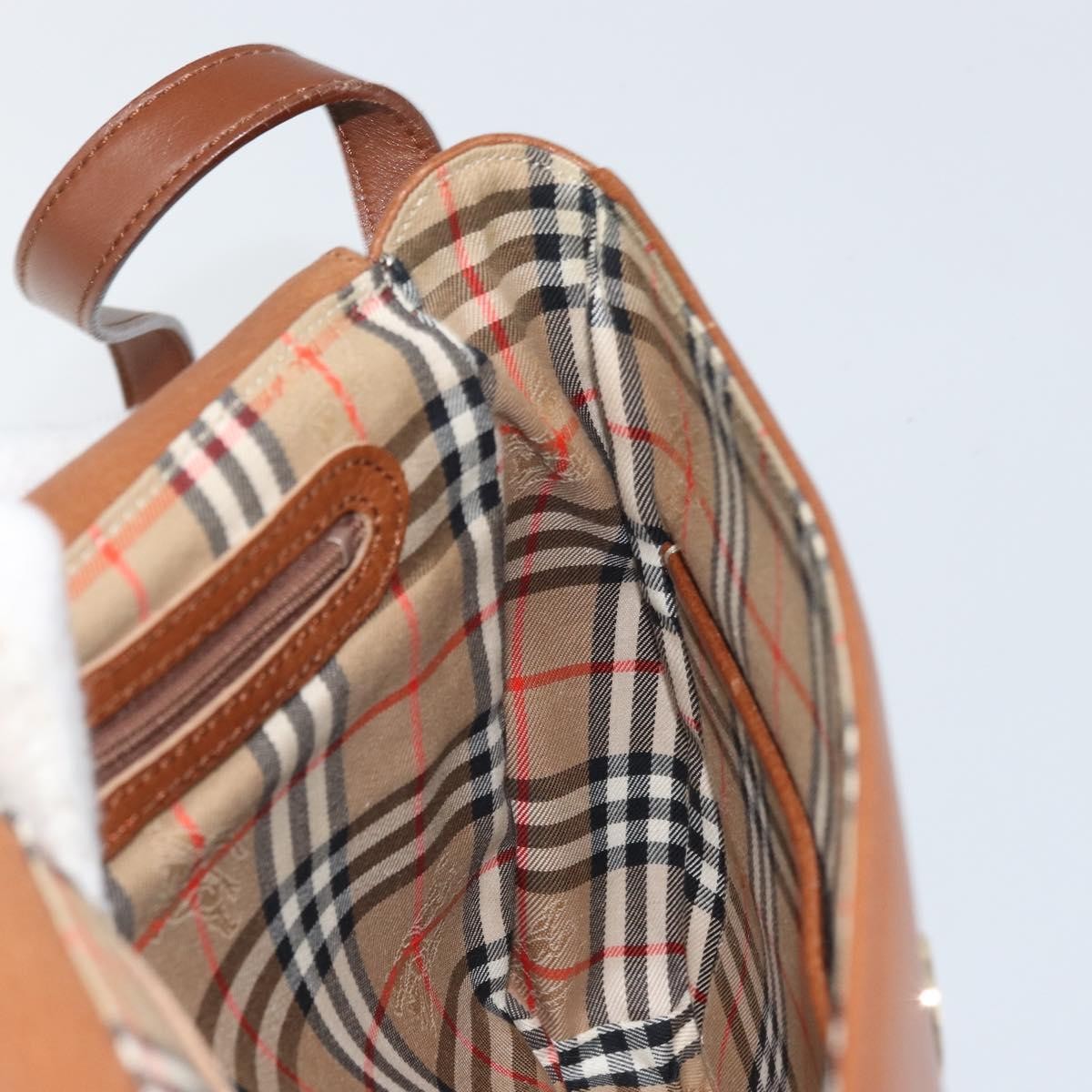 Burberry Vintage Leather Brown Leather Shoulder Bag Bag (Pre-Owned)