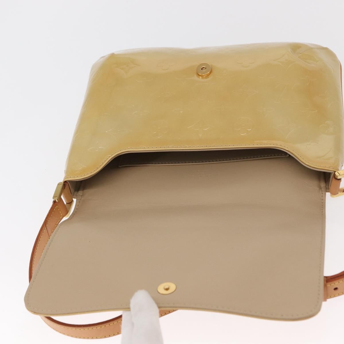 Louis Vuitton Thompson Street Monogram Vernis Beige Patent_Leather Shoulder Bag Bag (Pre-Owned)