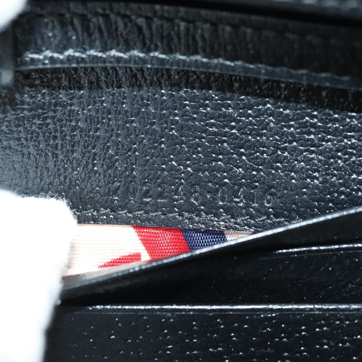 Gucci X Adidas Horsebit Flap Card Case On Strap Leather Black Leather Crossbody Bag Bag (Pre-Owned)