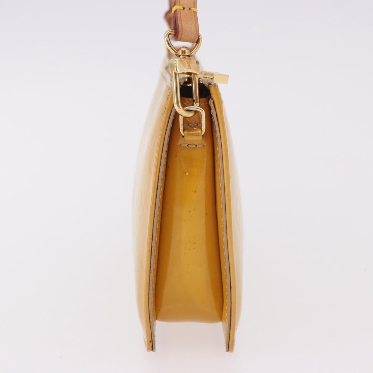 Louis Vuitton Lexington Pochette Patent Leather Beige Patent_Leather Clutche & Pouche Bag (Pre-Owned)