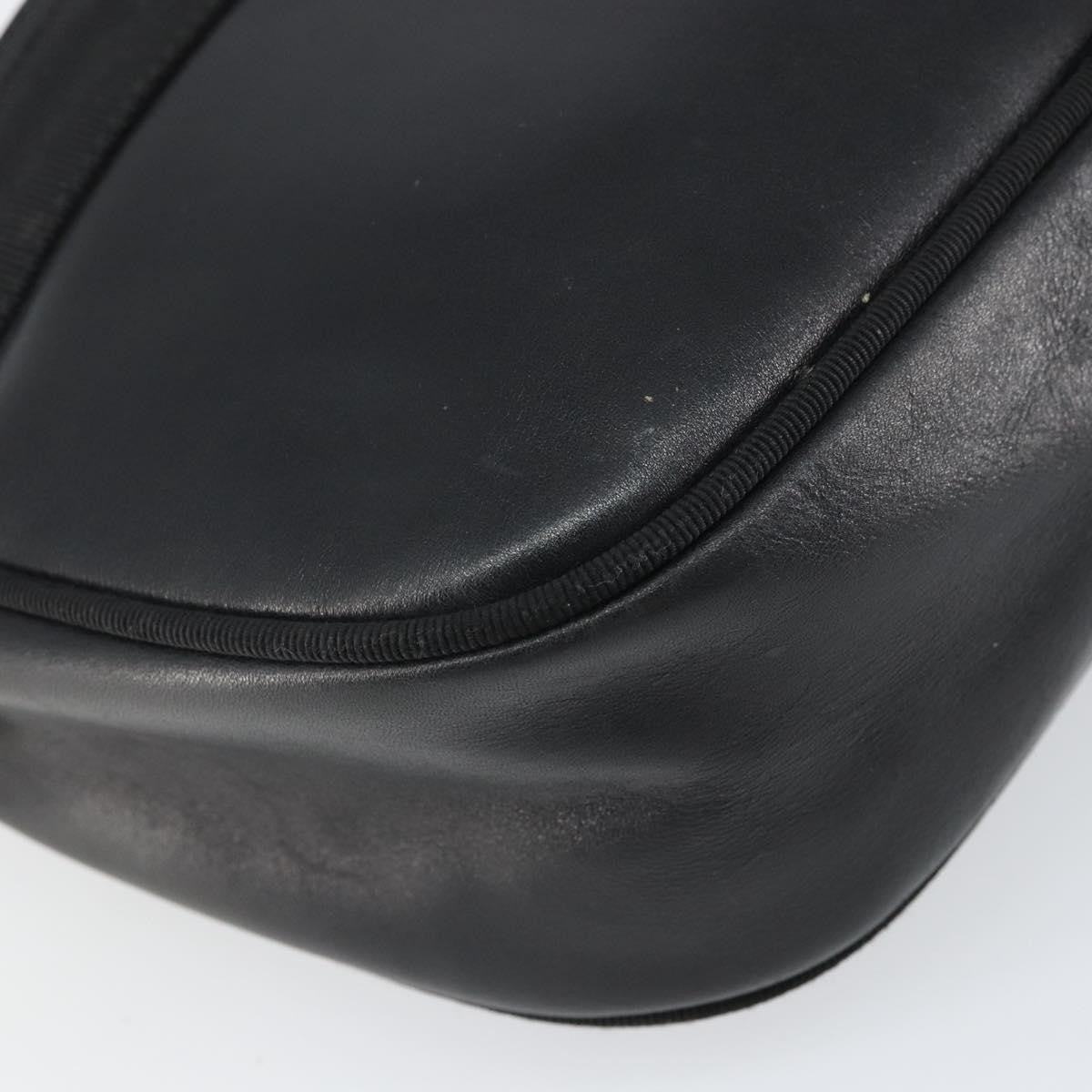 Salvatore Ferragamo Vara Bow Camera Leather Black Leather Shoulder Bag Bag (Pre-Owned)