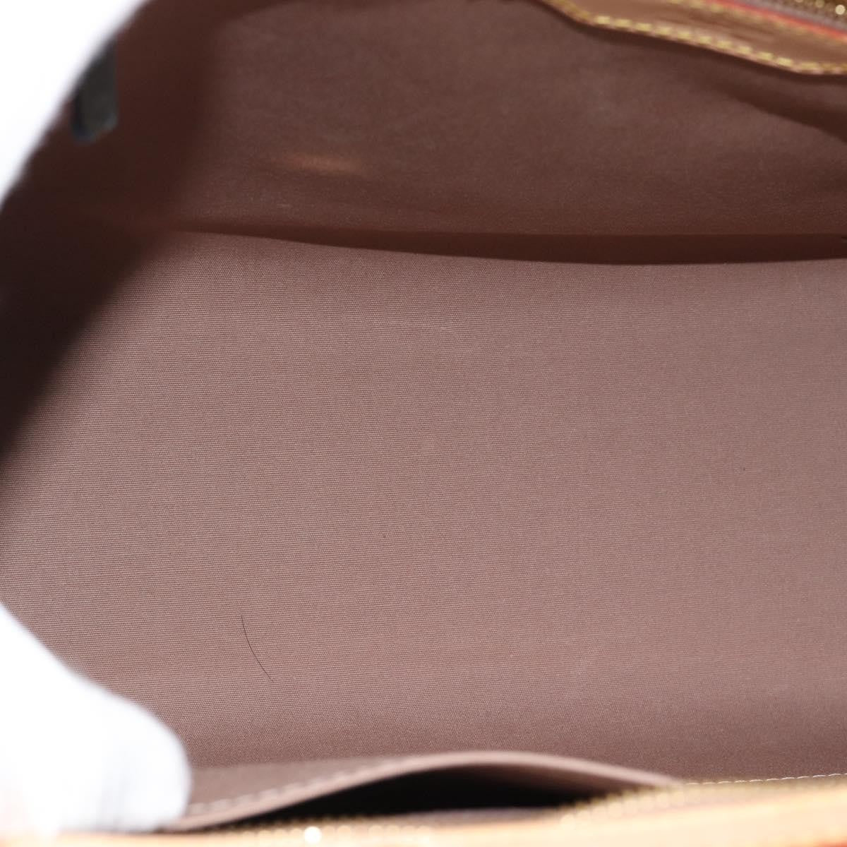 Louis Vuitton Brea Monogram Vernis Beige Patent_Leather Handbag (Pre-Owned)