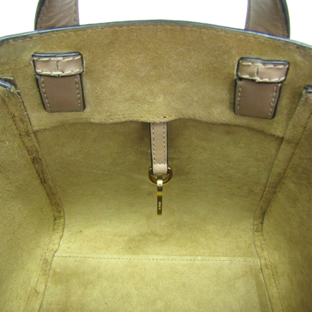 Loewe Hammock Nugget Leather Beige Leather Handbag (Pre-Owned)