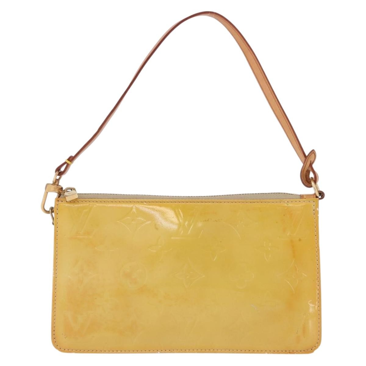 Louis Vuitton Lexington Pochette Monogram Vernis Beige Patent_Leather Clutche & Pouche Bag (Pre-Owned)