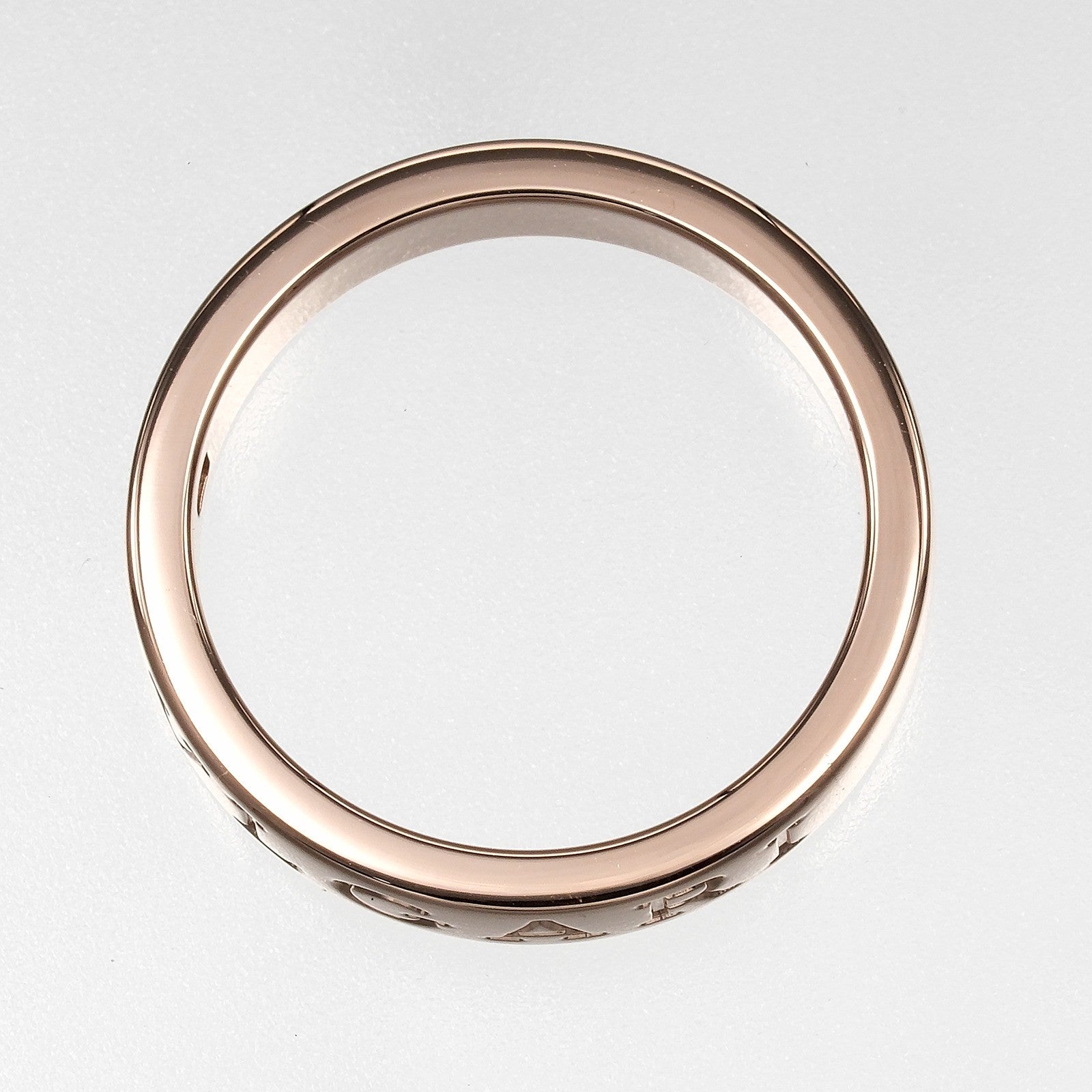 Bvlgari B.Zero1 Essential Logo Band 18K Rose Gold Gold Pink_Gold Ring Jewelry (Pre-Owned)
