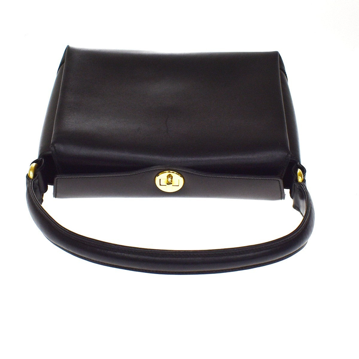 Prada Turnlock Convertible City Calf Black Leather Shoulder Bag Bag (Pre-Owned)