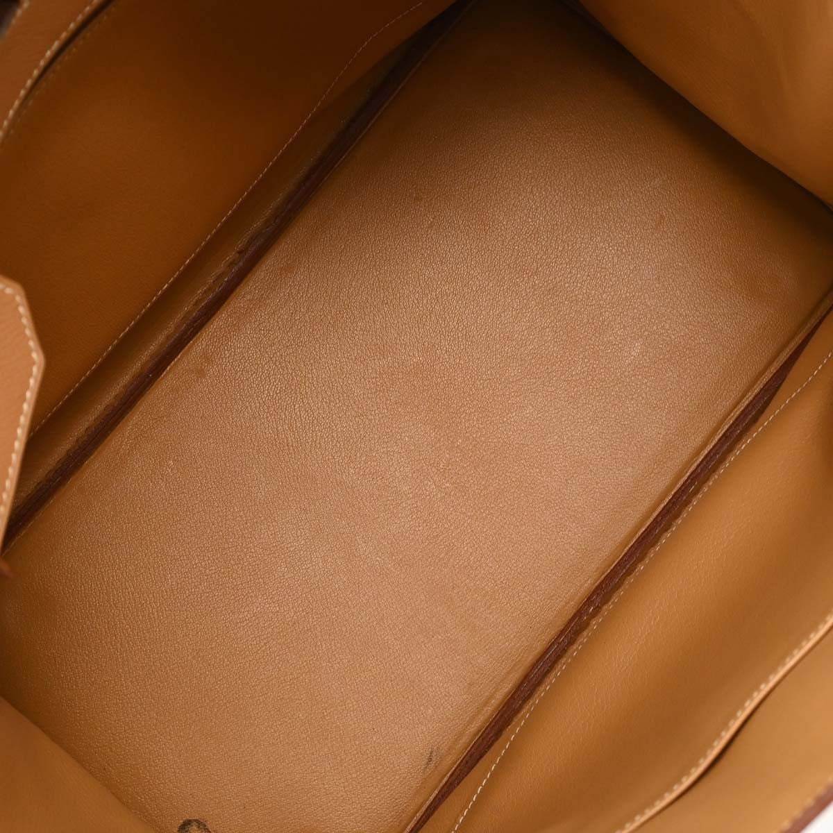 Hermes Birkin Brown Courchevel With Gold Hardware Gold Leather Handbag (Pre-Owned)