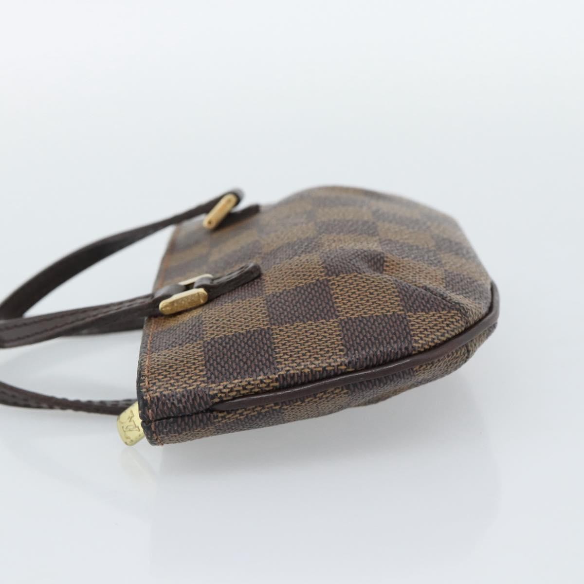 Louis Vuitton Manosque Pochette Damier Brown Canvas Clutche & Pouche Bag (Pre-Owned)