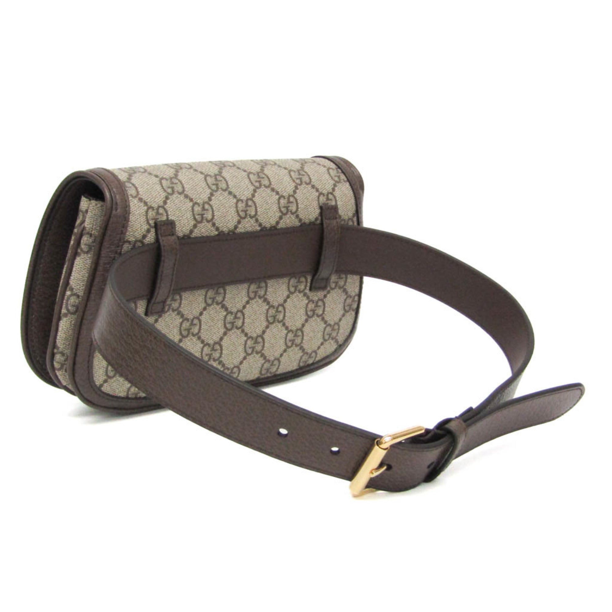 Gucci Blondie Belt Gg Coated Canvas Beige Canvas Clutche & Pouche Bag (Pre-Owned)