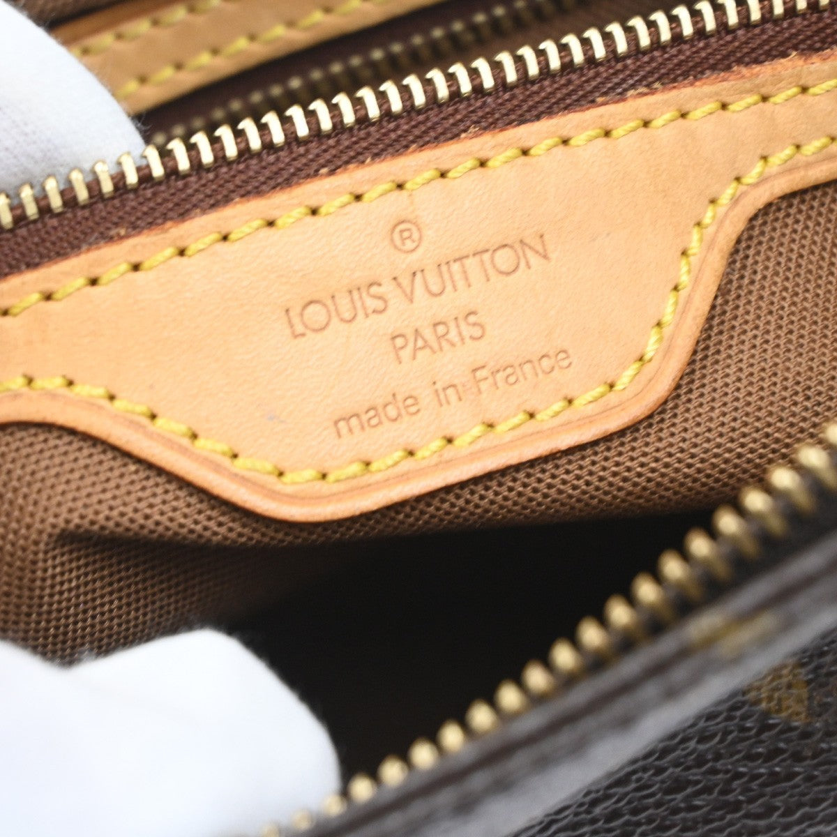 Louis Vuitton Trotteur Monogram Canvas Brown Canvas Shoulder Bag Bag (Pre-Owned)