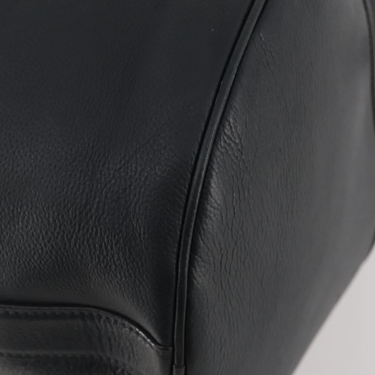 Louis Vuitton Aerogram Keepall Bandouliere Leather Black Leather Travel Bag Bag (Pre-Owned)