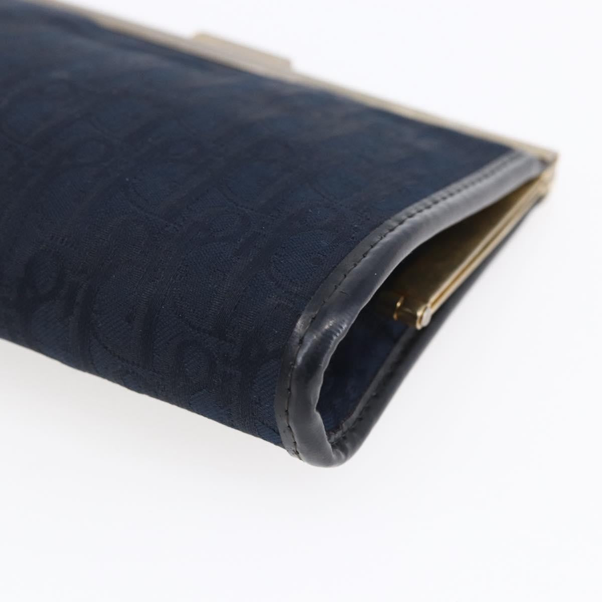 Christian Dior Vintage Trotter Canvas Navy Canvas Clutche & Pouche Bag (Pre-Owned)