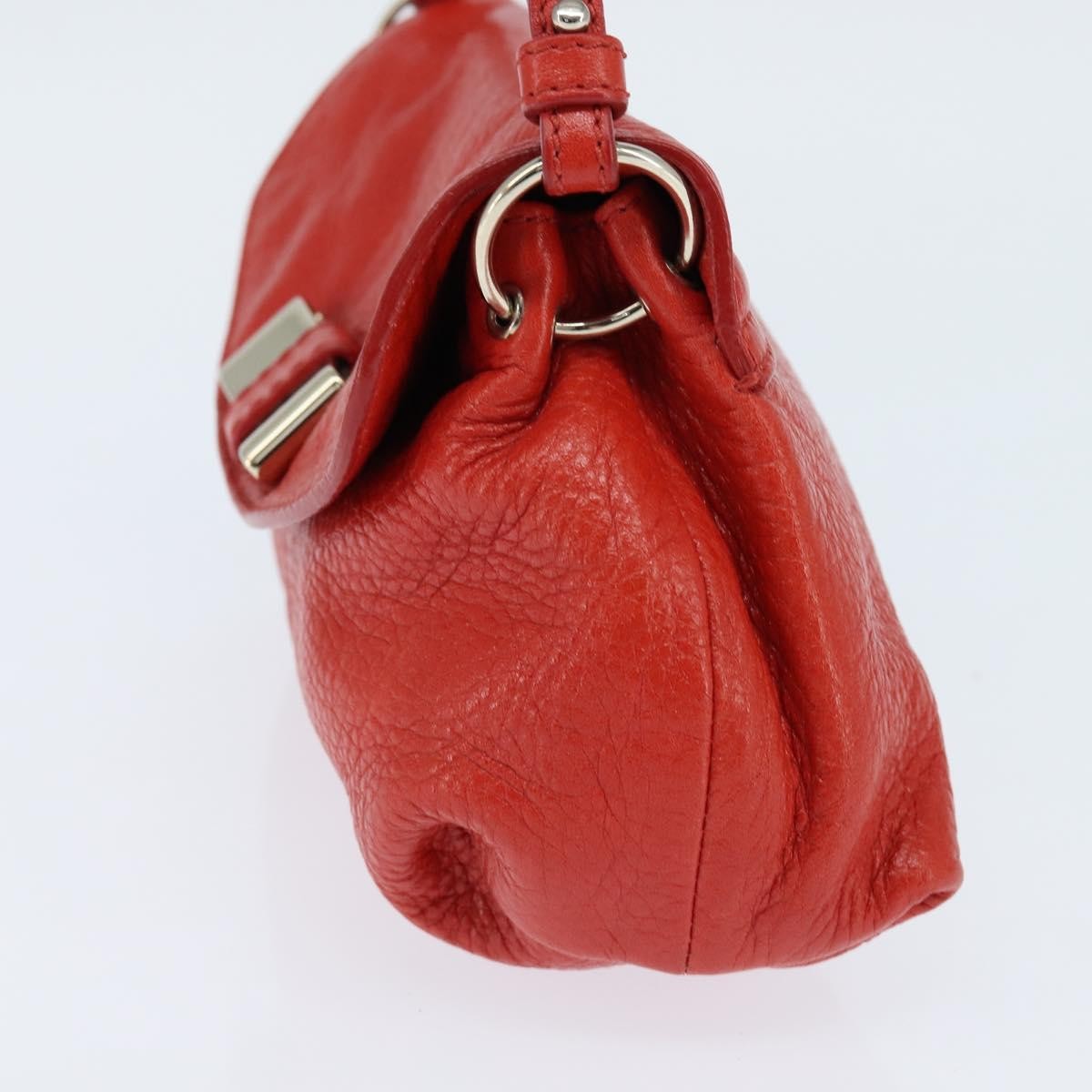 Chloe Lily Leather Red Leather Shoulder Bag Bag (Pre-Owned)