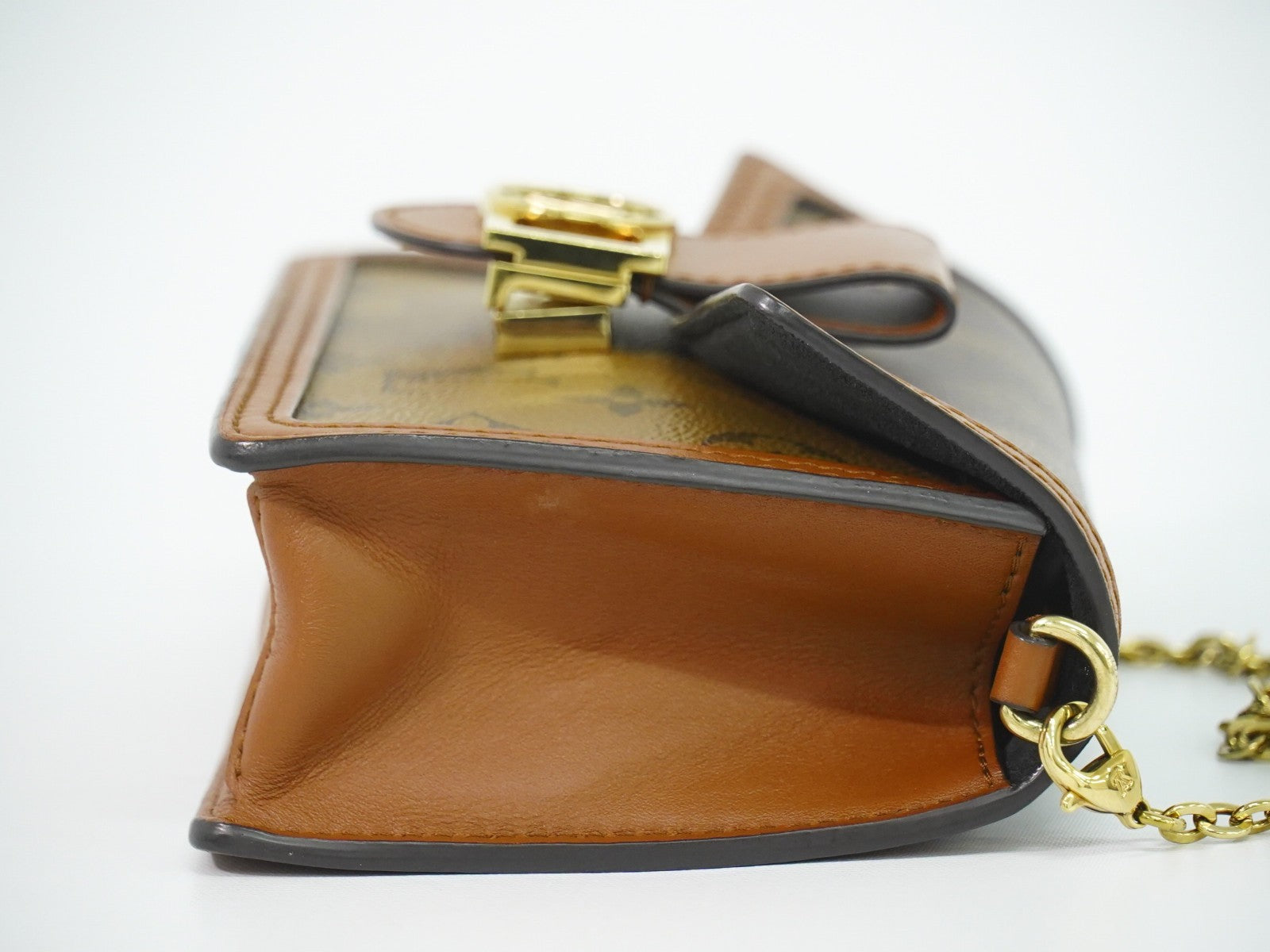 Louis Vuitton Dauphine Reverse Monogram Canvas Brown Canvas Shoulder Bag Bag (Pre-Owned)