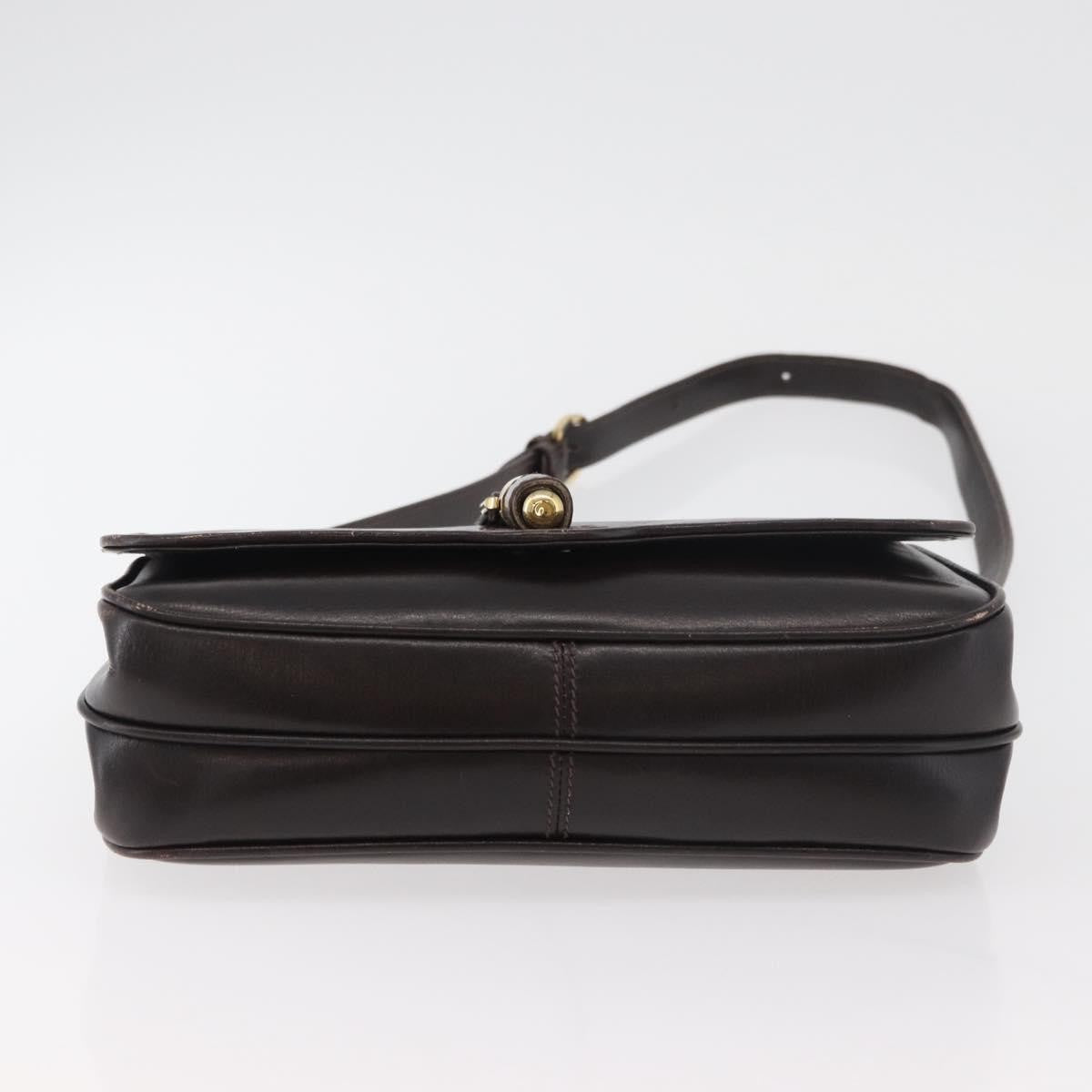 Gucci Vintage Leather Brown Leather Shoulder Bag Bag (Pre-Owned)