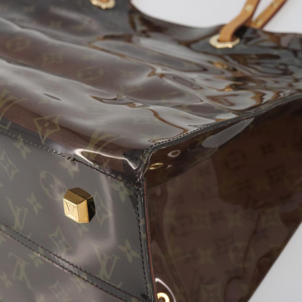 Louis Vuitton Ambre Sac Cabas Monogram Vinyl Brown Plastic Tote Bag Bag (Pre-Owned)