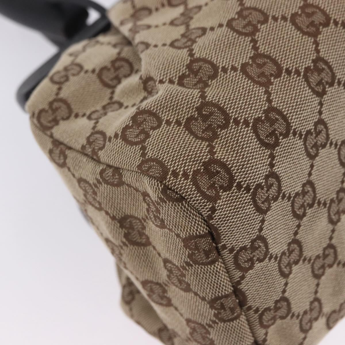 Gucci Wood Handle Frame Doctor Bag Gg Canvas Beige Canvas Shoulder Bag Bag (Pre-Owned)