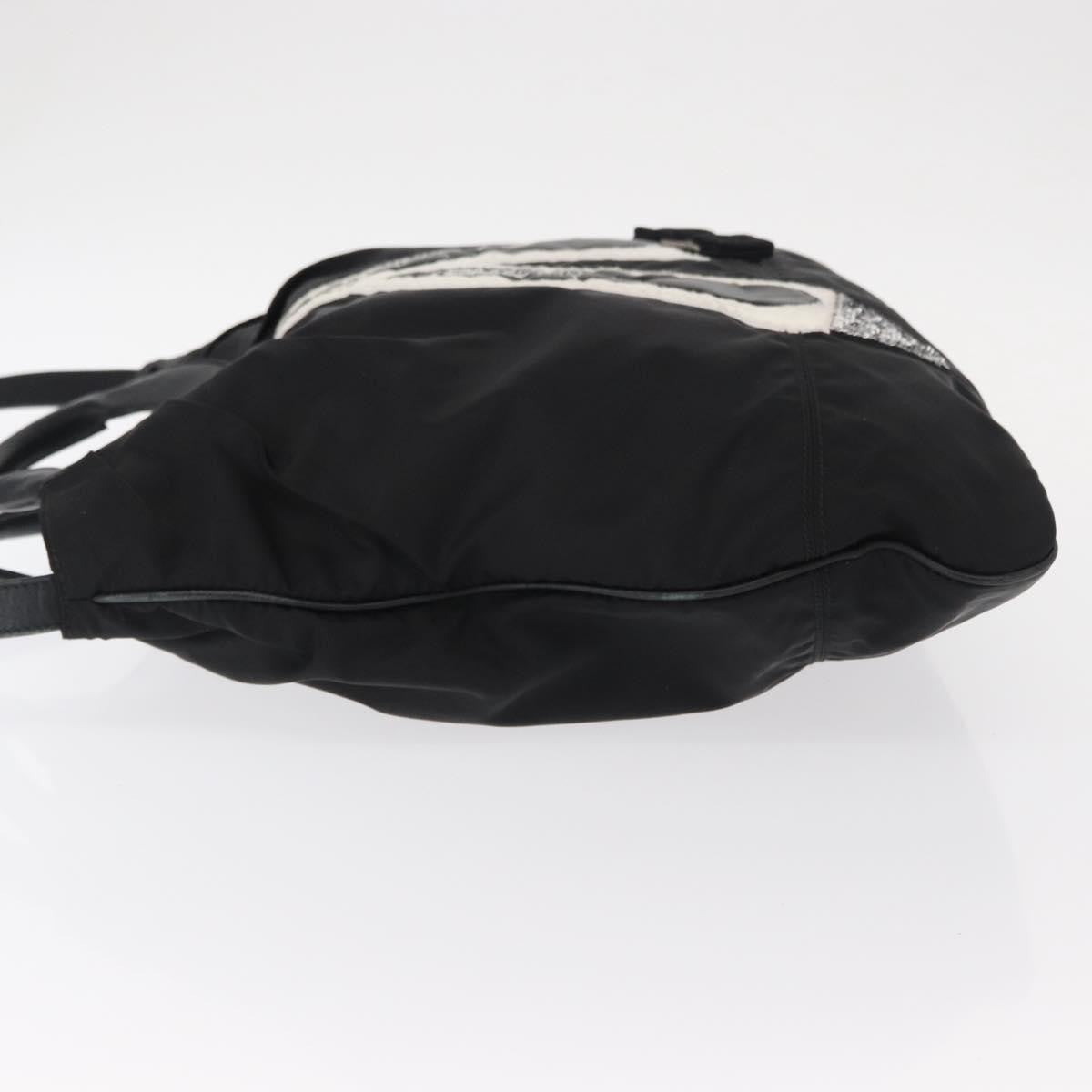 Salvatore Ferragamo Vala Tote Nylon Black Nylon Tote Bag Bag (Pre-Owned)
