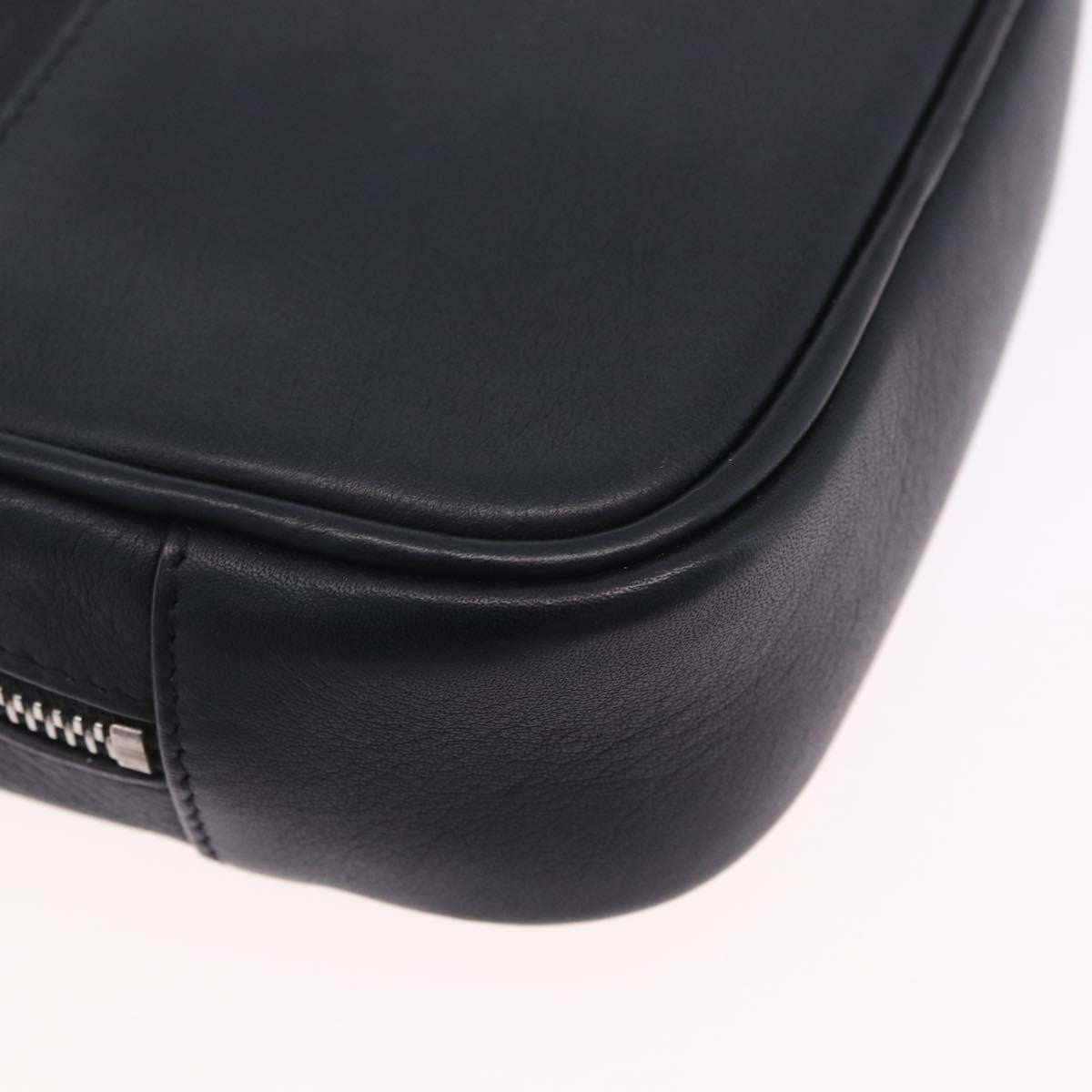 Saint Laurent Classic Monogram Blogger Patch Embellished Leather Black Leather Crossbody Bag Bag (Pre-Owned)