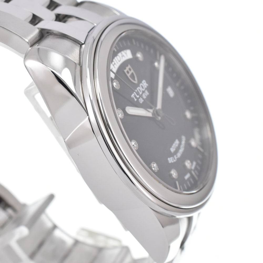 Tudor Glamour Day Date Automatic Stainless Steel With Diamonds Watch (Pre-Owned)