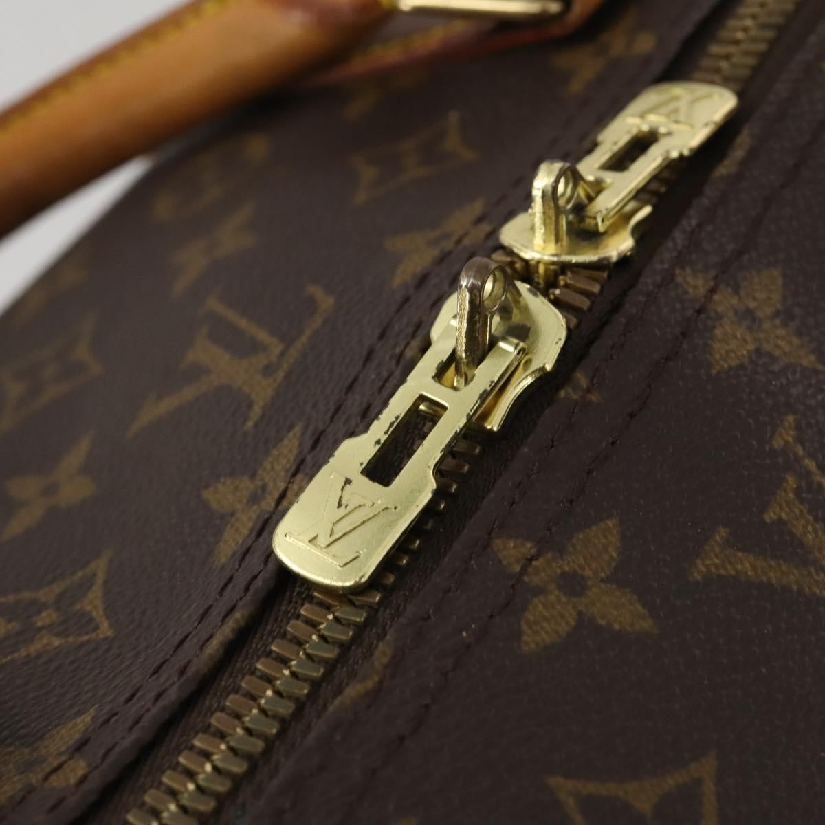 Louis Vuitton Keepall Bandouliere Monogram Canvas Brown Canvas Travel Bag Bag (Pre-Owned)