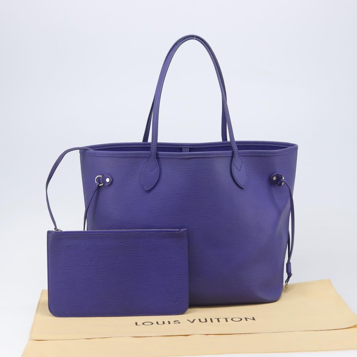 Louis Vuitton Neverfull Epi Leather Purple Leather Tote Bag Bag (Pre-Owned)