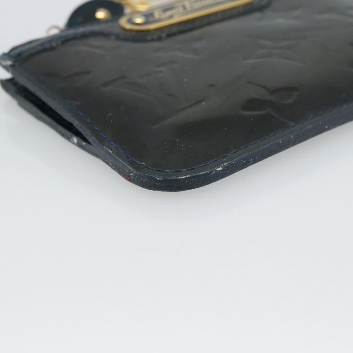 Louis Vuitton Pochette Clés Nm Monogram Vernis Patent Leather Blue Patent_Leather Wallets Accessory (Pre-Owned)