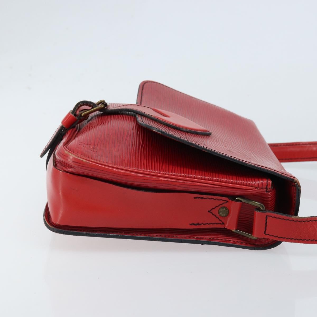 Louis Vuitton Cartouchiere Epi Leather Red Leather Shoulder Bag Bag (Pre-Owned)