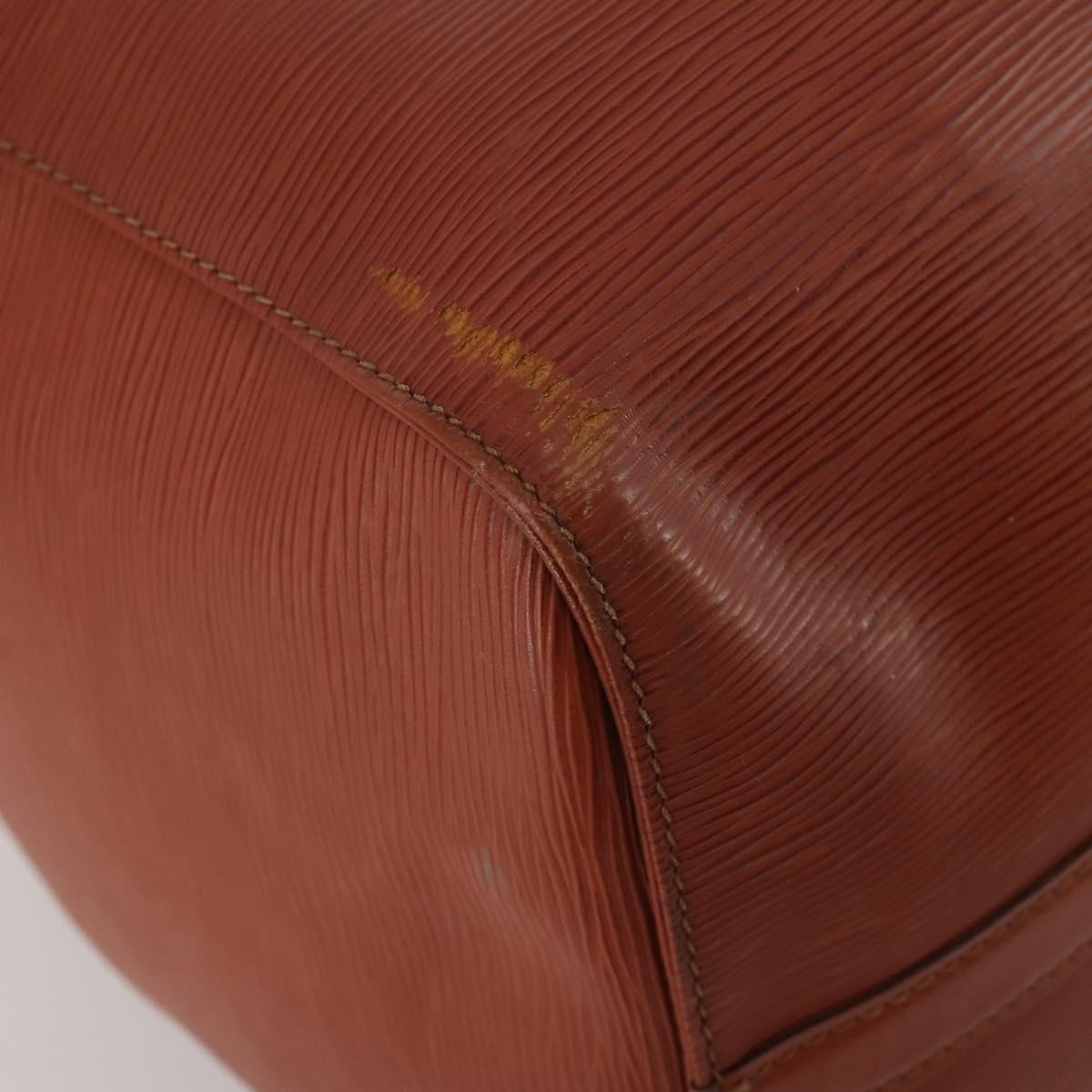 Louis Vuitton Keepall Bag Epi Leather Brown Leather Travel Bag Bag (Pre-Owned)