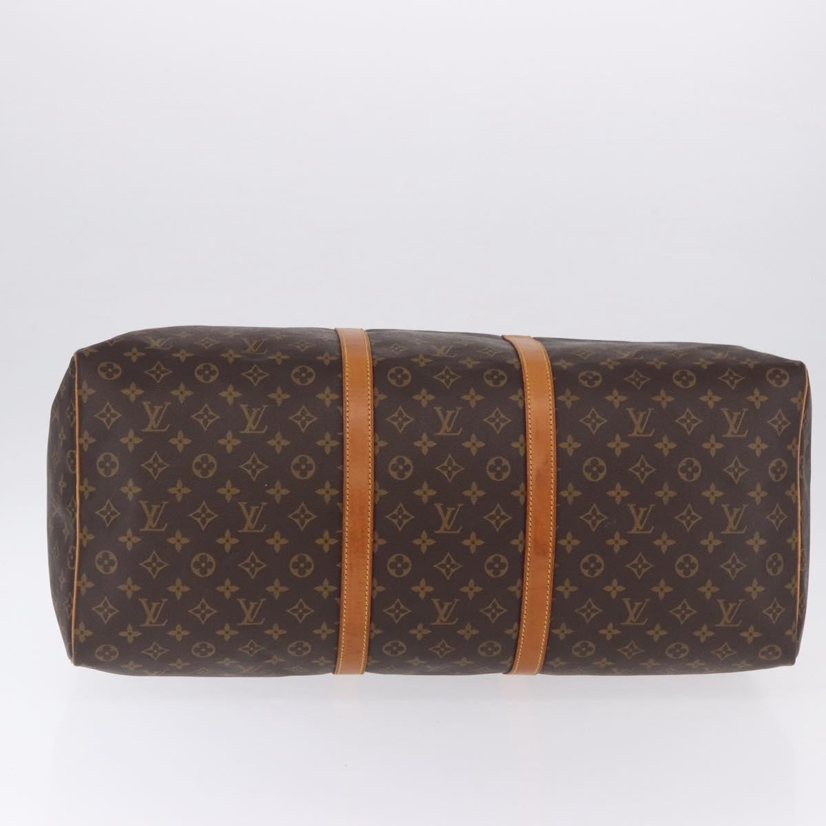 Louis Vuitton Keepall Monogram Brown Canvas Travel Bag Bag (Pre-Owned)