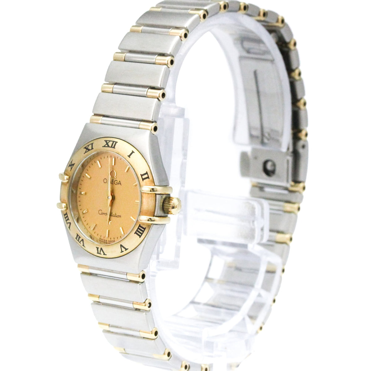 Omega Constellation Quartz Stainless Steel And Yellow Gold Watch (Pre-Owned)