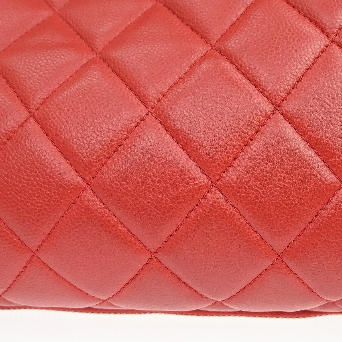 Chanel Timeless Cc Expandable Tote Quilted Caviar Red Leather Tote Bag Bag (Pre-Owned)