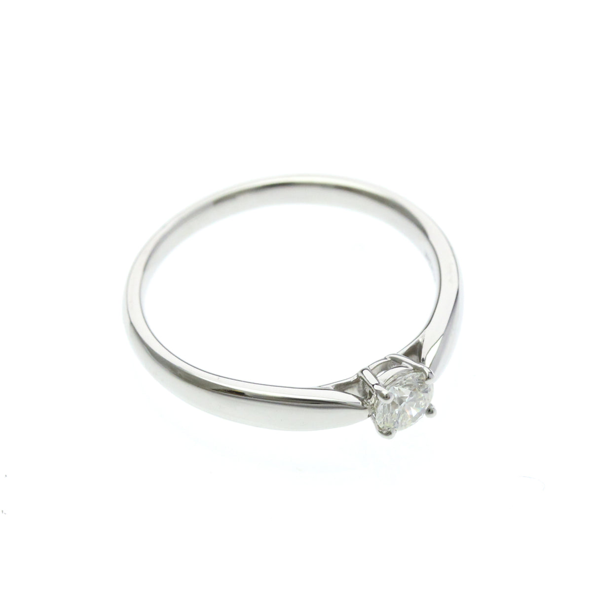 Tiffany & Co. Harmony Solitaire Platinum With Rbc Diamond Silver Platinum Ring Jewelry (Pre-Owned)