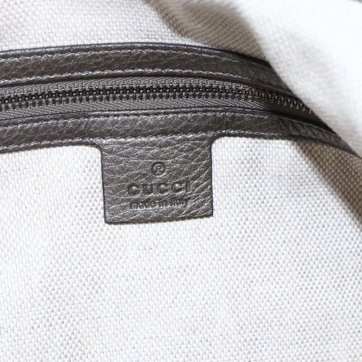 Gucci Soho Chain Hobo Leather Silver Leather Shoulder Bag Bag (Pre-Owned)