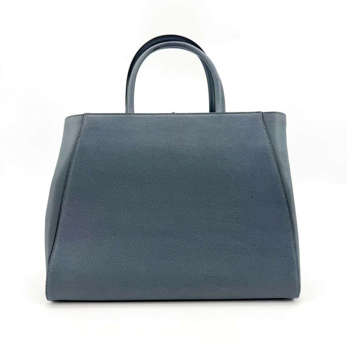 Fendi 2Jours Leather Blue Leather Handbag (Pre-Owned)