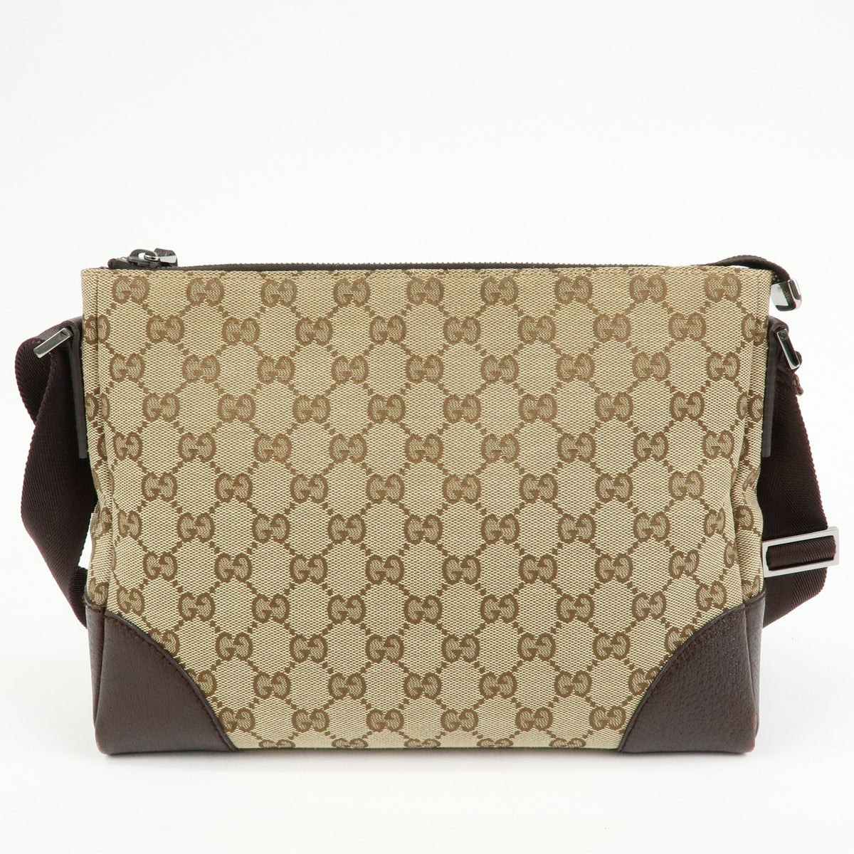 Gucci Joy Messenger Gg Canvas Beige Canvas Handbag (Pre-Owned)
