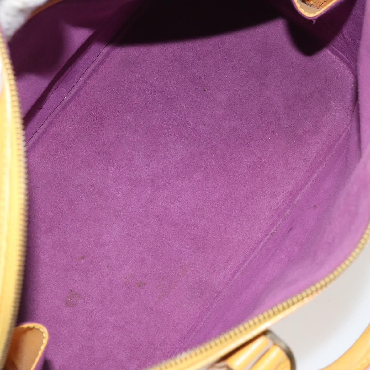 Louis Vuitton Alma Epi Leather Yellow Leather Handbag (Pre-Owned)