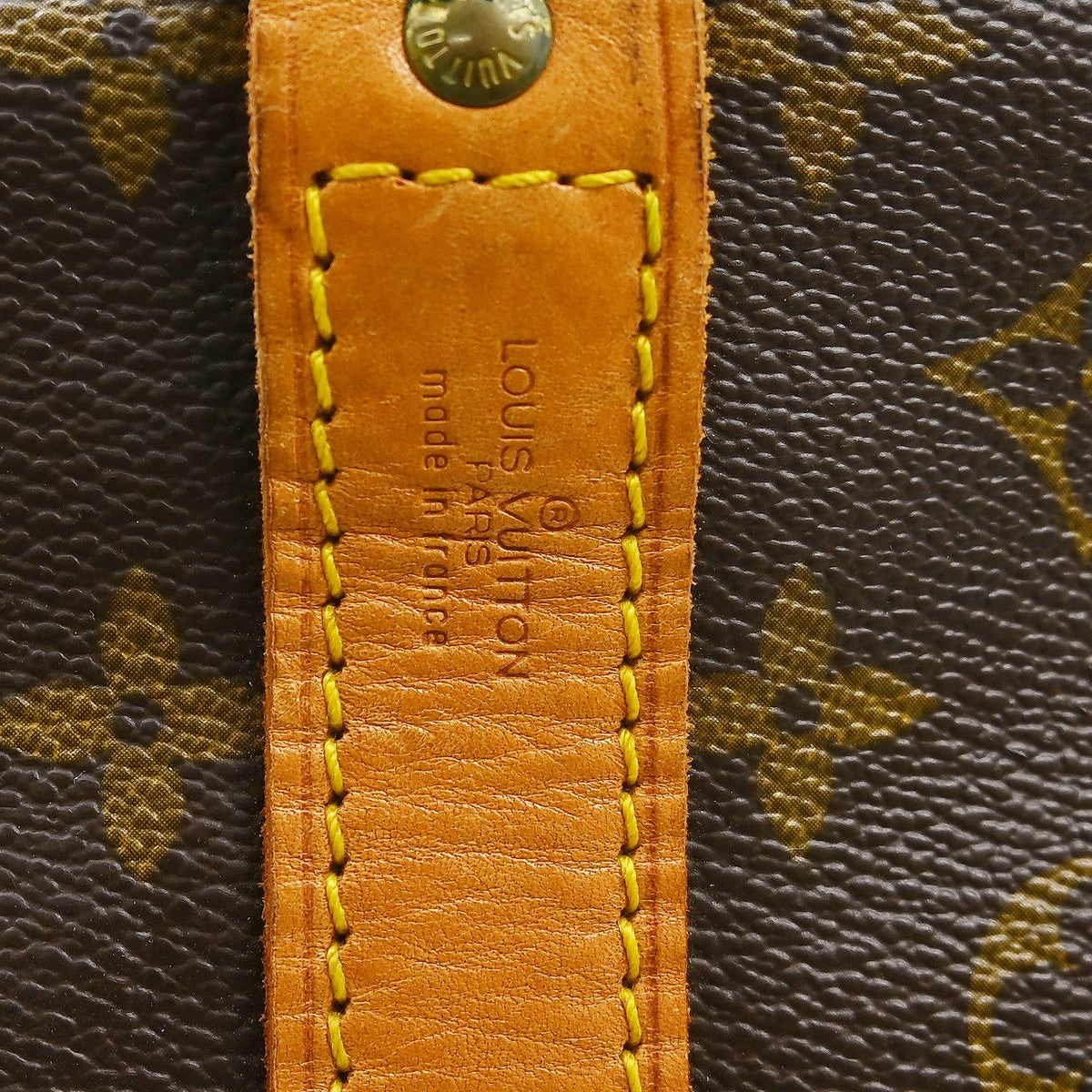 Louis Vuitton Keepall Bandouliere Monogram Canvas Brown Canvas Travel Bag Bag (Pre-Owned)