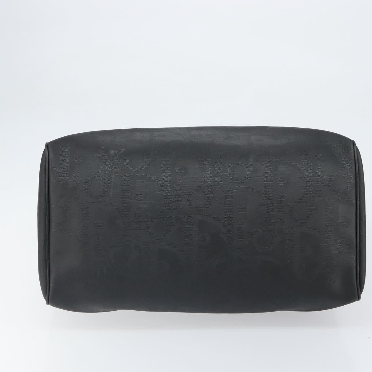 Christian Dior Vintage Trotter Boston Canvas Black Canvas Travel Bag Bag (Pre-Owned)