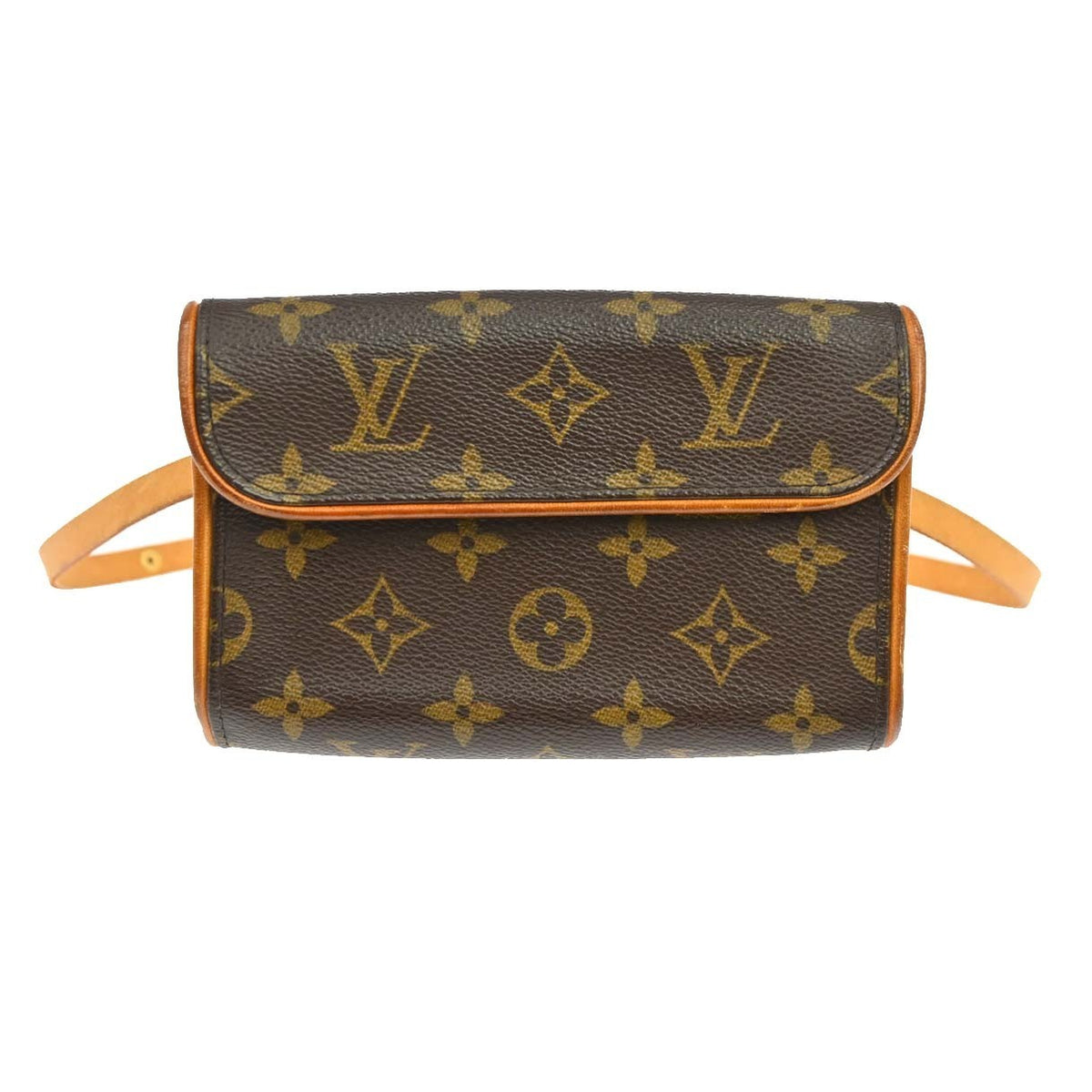 Louis Vuitton Florentine Waist Monogram Canvas Brown Canvas Clutche & Pouche Bag (Pre-Owned)