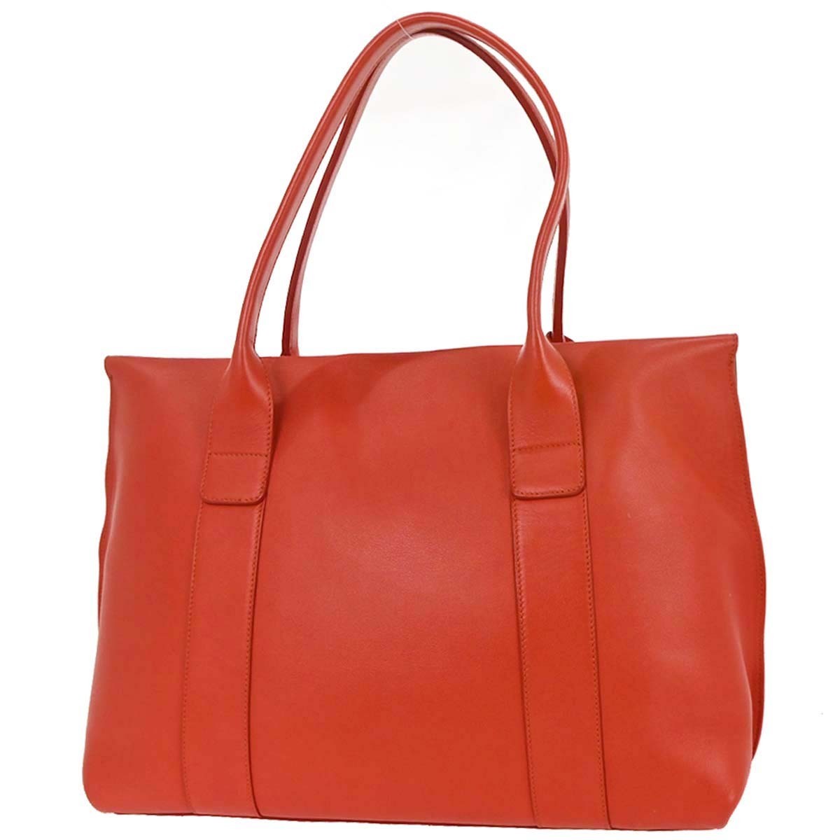 Salvatore Ferragamo Sookie Satchel Leather Red Leather Handbag (Pre-Owned)