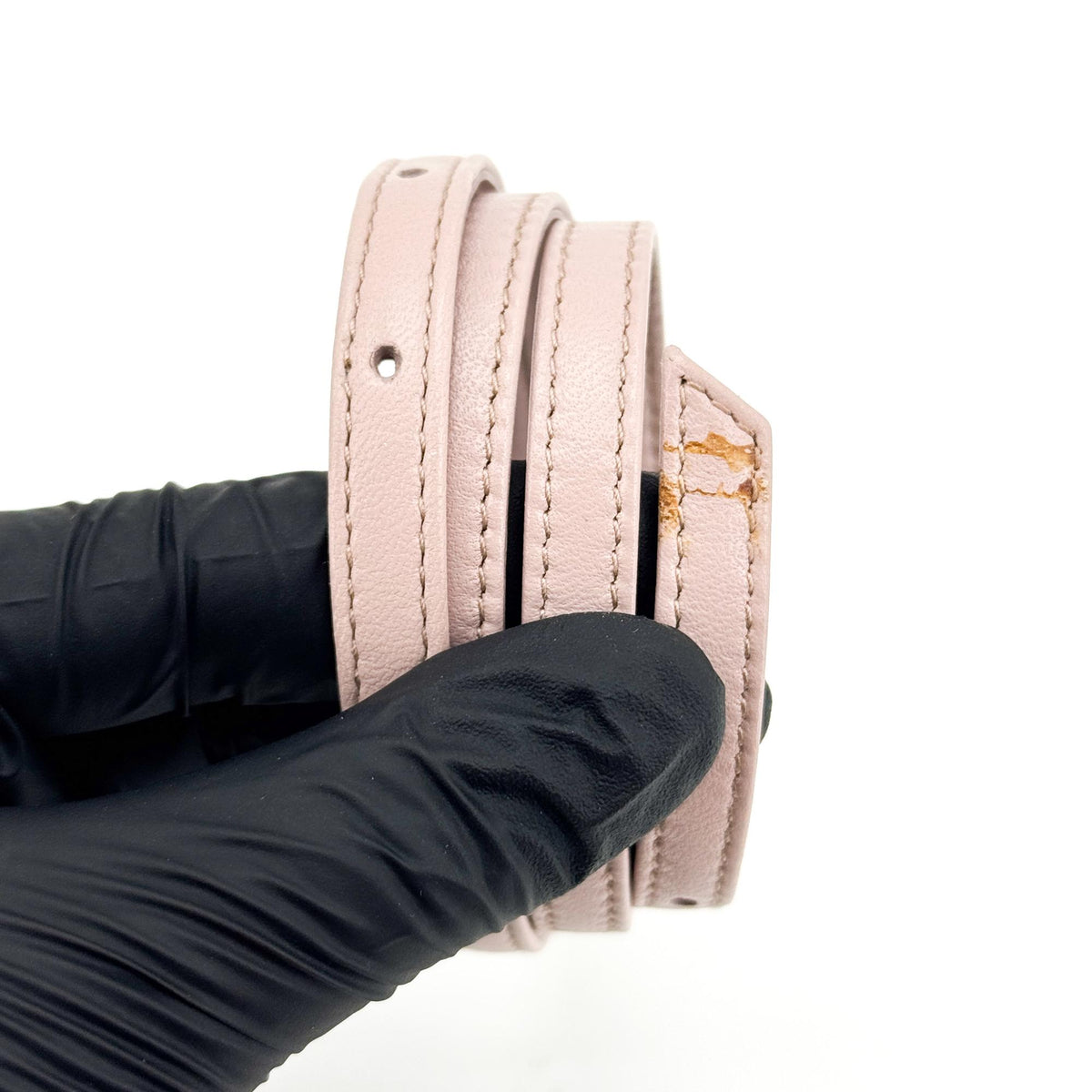 Miu Miu Drawstring Bucket Matelasse Leather Pink Leather Handbag (Pre-Owned)