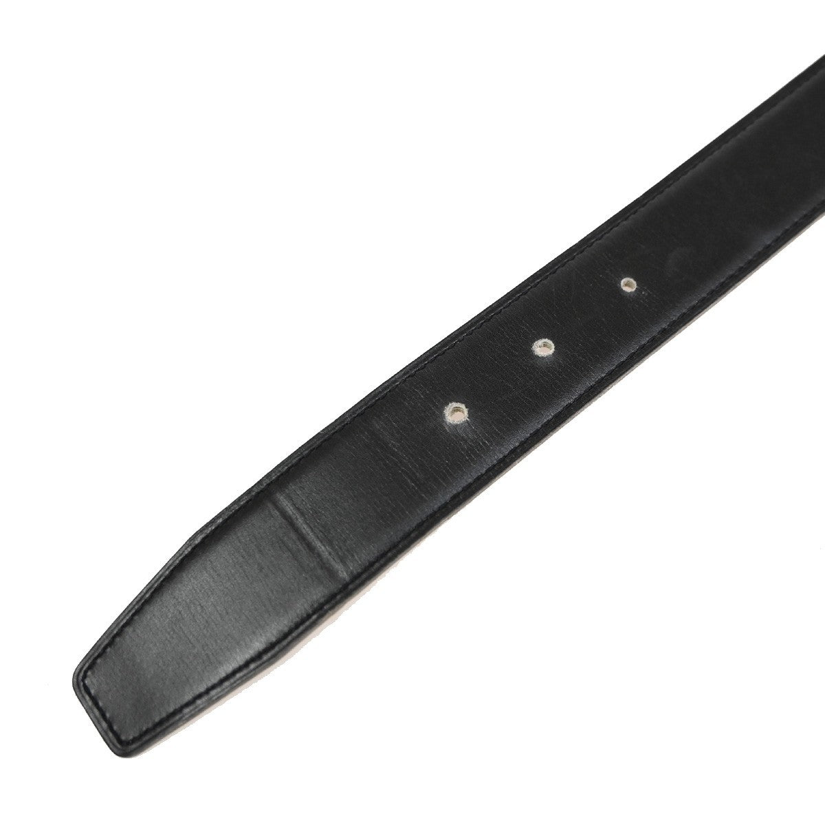 Hermes Constance Reversible Belt Leather Black Leather Belts Accessory (Pre-Owned)