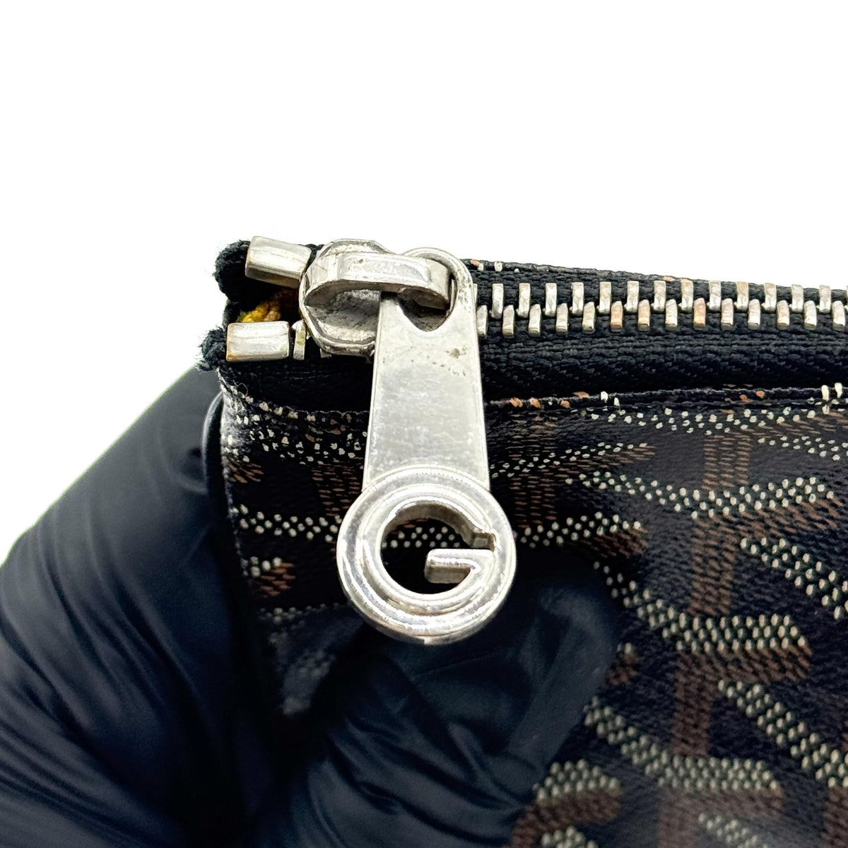 Goyard Senat Zip Printed Coated Canvas Black Canvas Clutche & Pouche Bag (Pre-Owned)