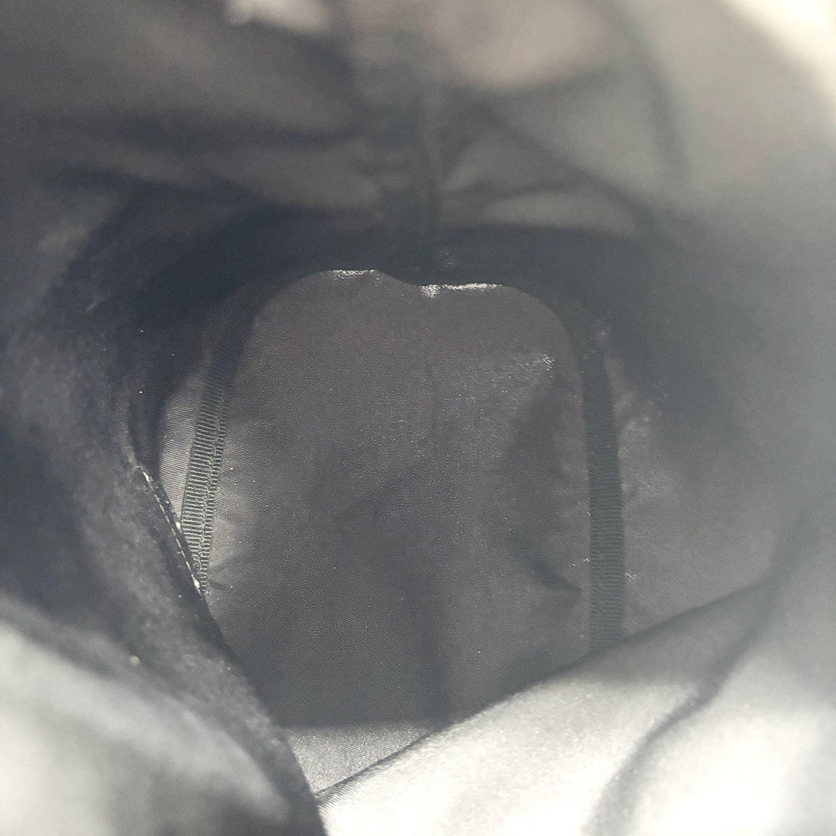 Prada Vela Drawstring Bucket Tessuto Black Nylon Clutche & Pouche Bag (Pre-Owned)