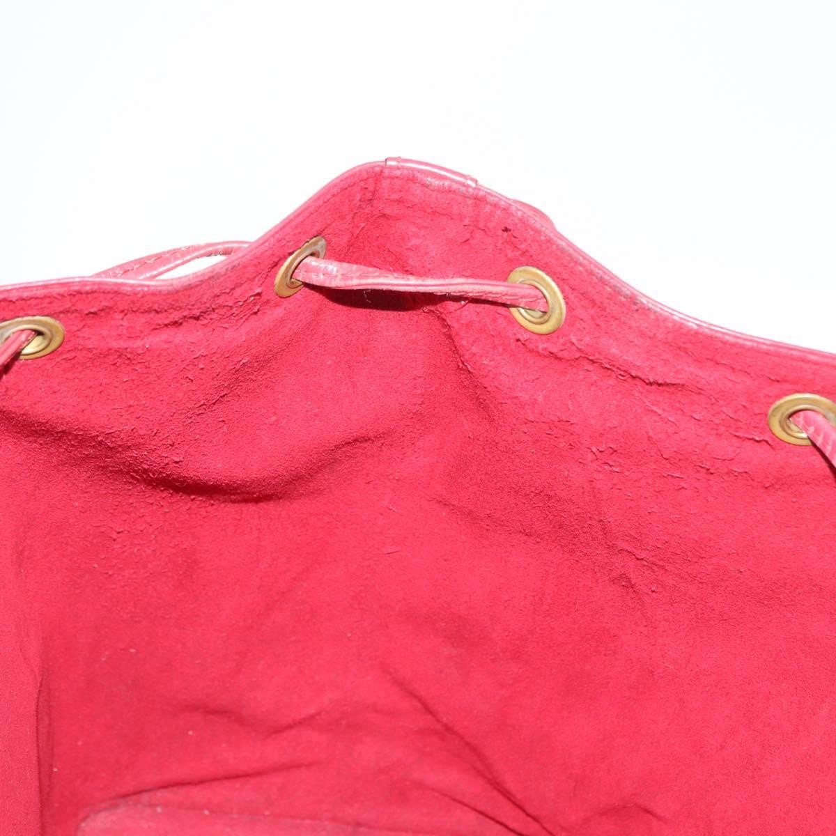 Louis Vuitton Petit Noe Epi Leather Red Leather Shoulder Bag Bag (Pre-Owned)