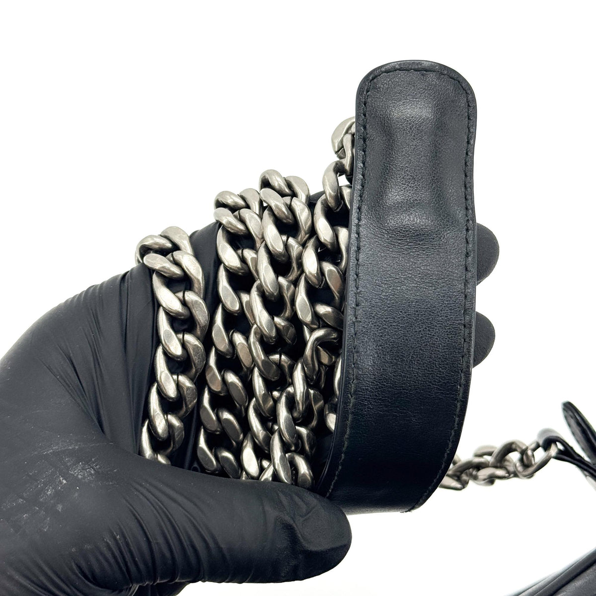 Prada Camera Diagramme Quilted Leather Black Calfskin Handbag (Pre-Owned)
