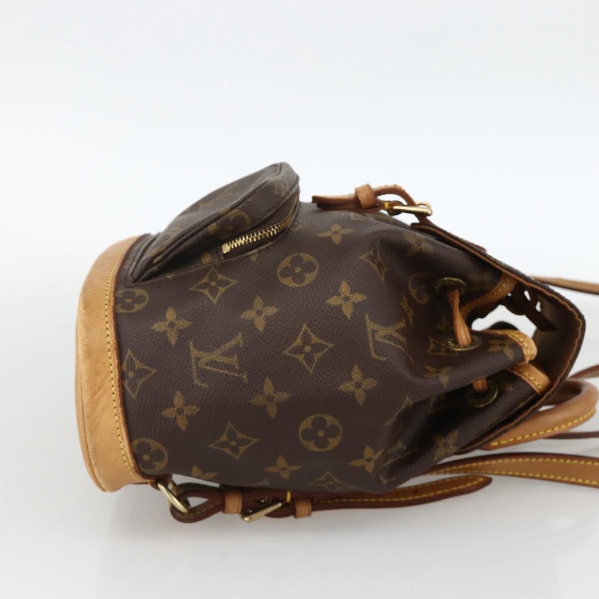 Louis Vuitton Vintage Montsouris Monogram Canvas Brown Canvas Backpack Bag (Pre-Owned)