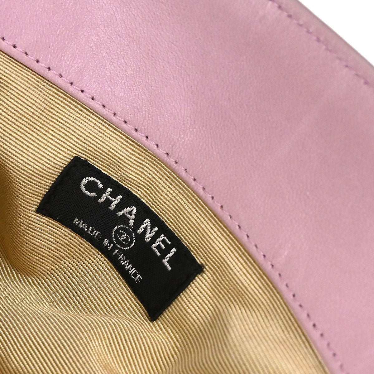Chanel Chanel Coco Mark Leather Tote Leather Pink Leather Handbag (Pre-Owned)
