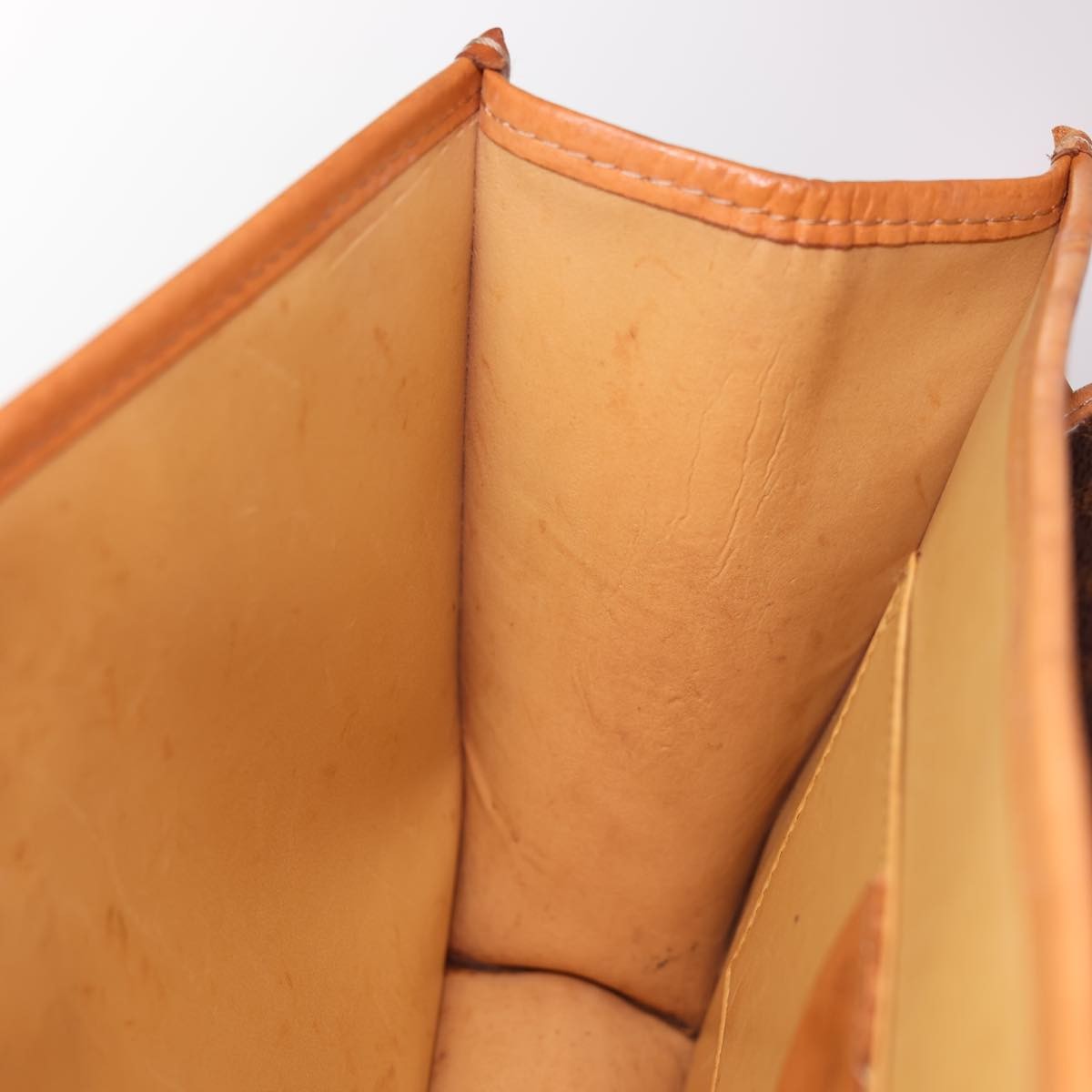 Celine Vintage Macadam Canvas And Leather Brown Canvas Shoulder Bag Bag (Pre-Owned)